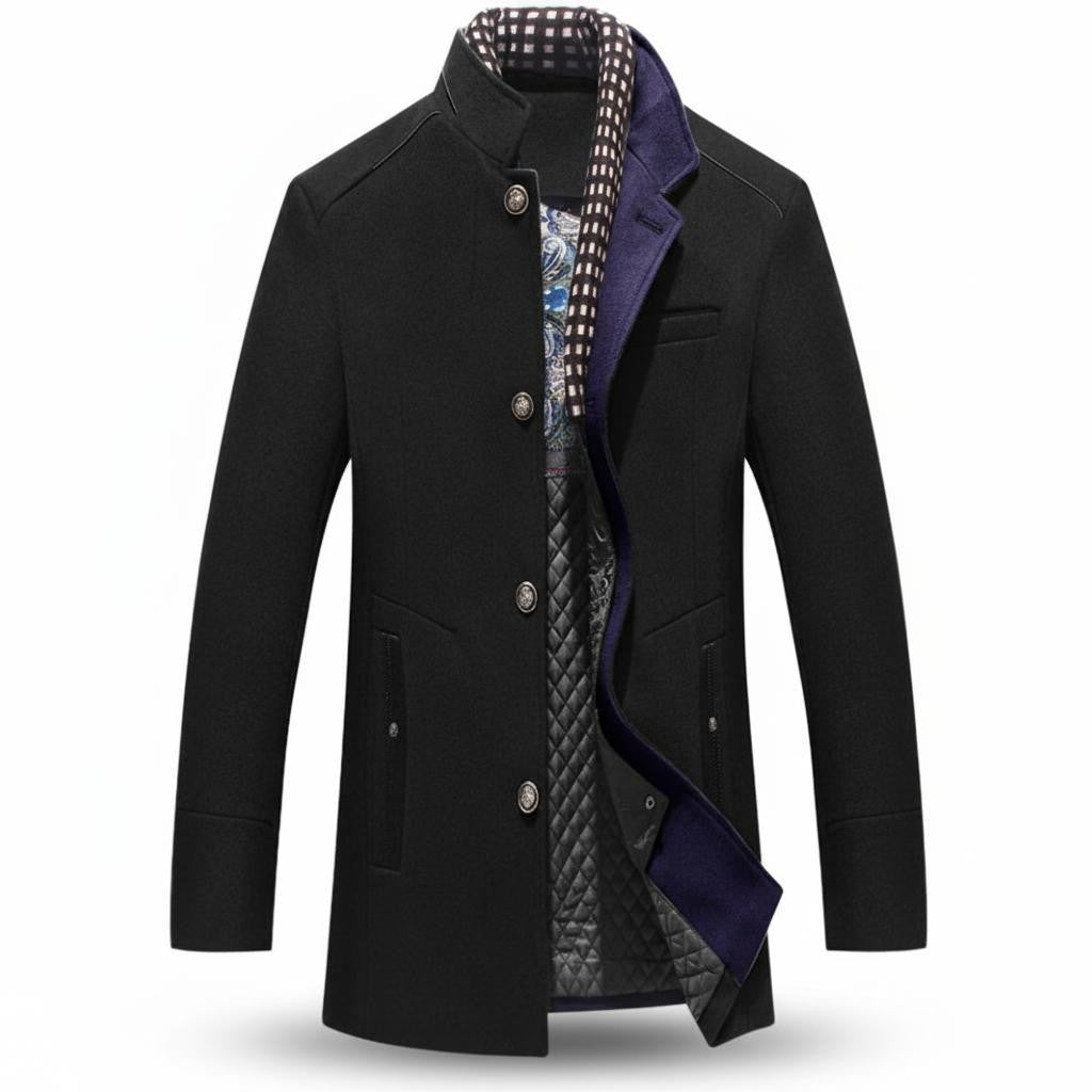 Men´s Lorenzo Vitali Elite Wool Coat – Tailored Premium Wool Overcoat